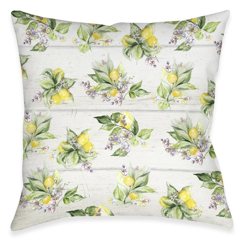 outdoor pillows with lemons