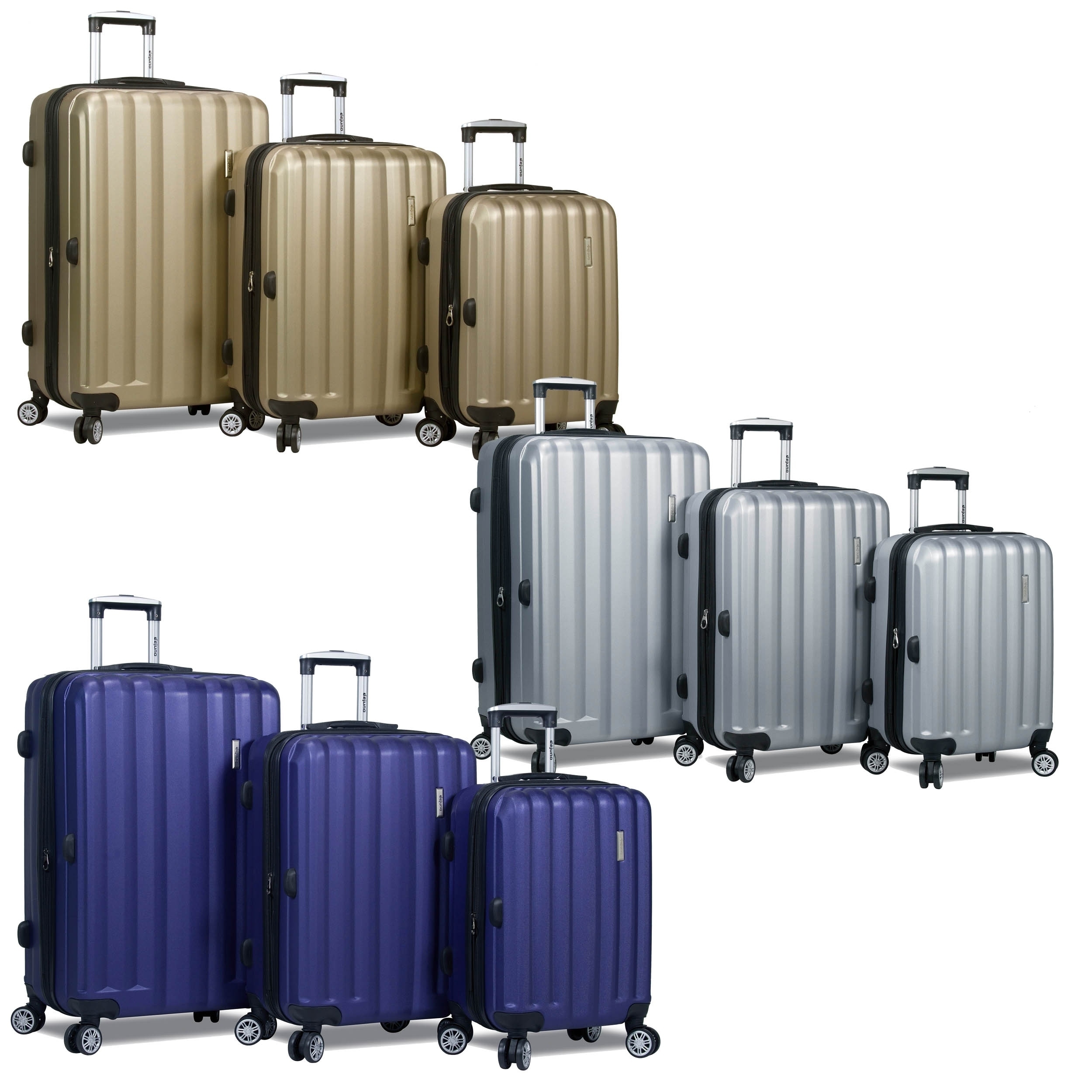 dejuno legion expandable hardside spinner luggage set