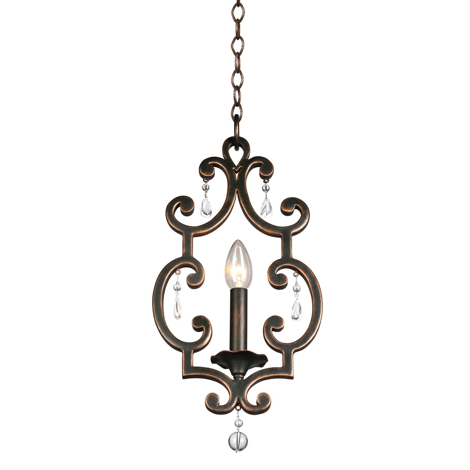 Montgomery 1 Light Mini Pendant - Chandeliers For Bedrooms by Overstock.com