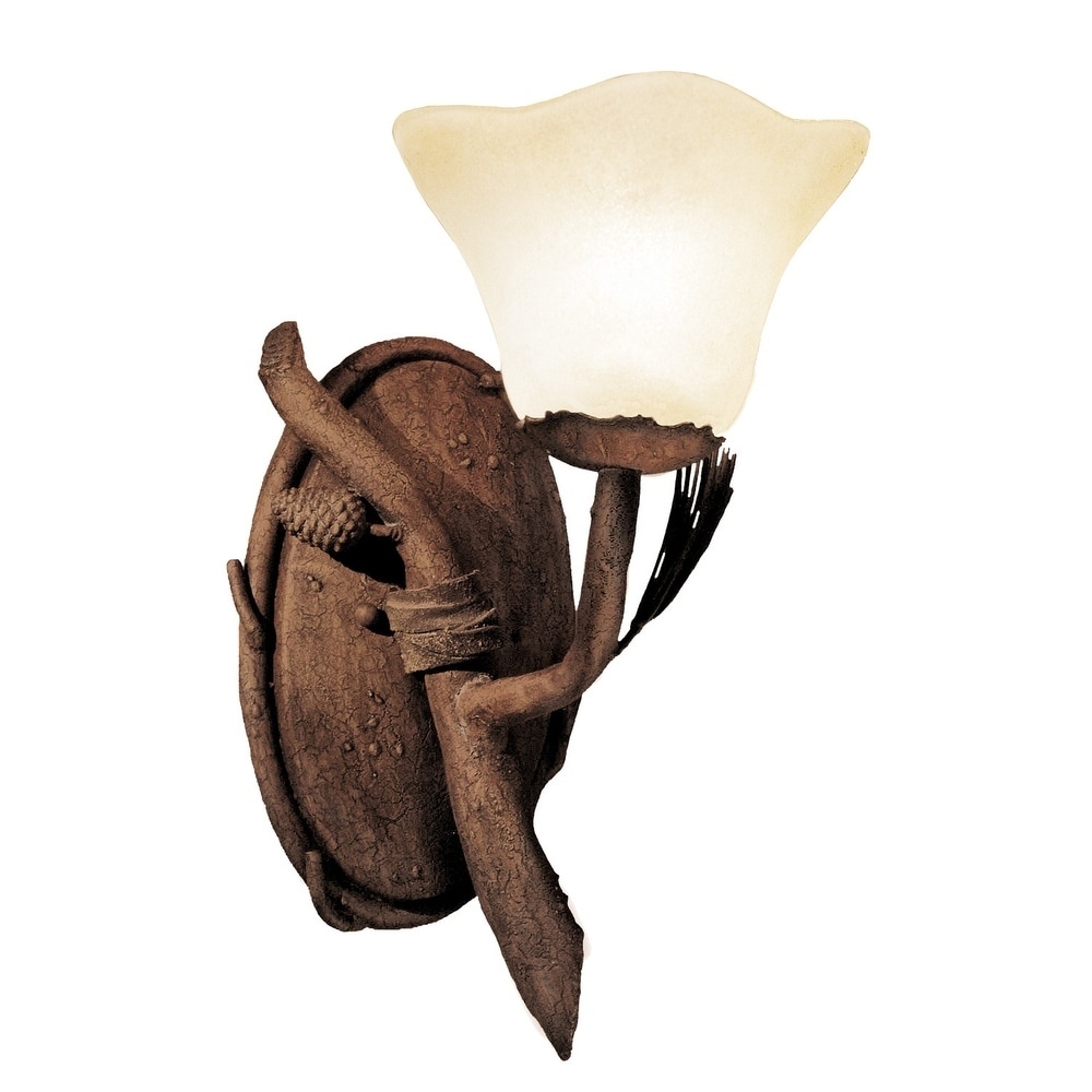 Ponderosa 1 Light  Wall Bracket - Chandeliers For Bedrooms by Overstock.com