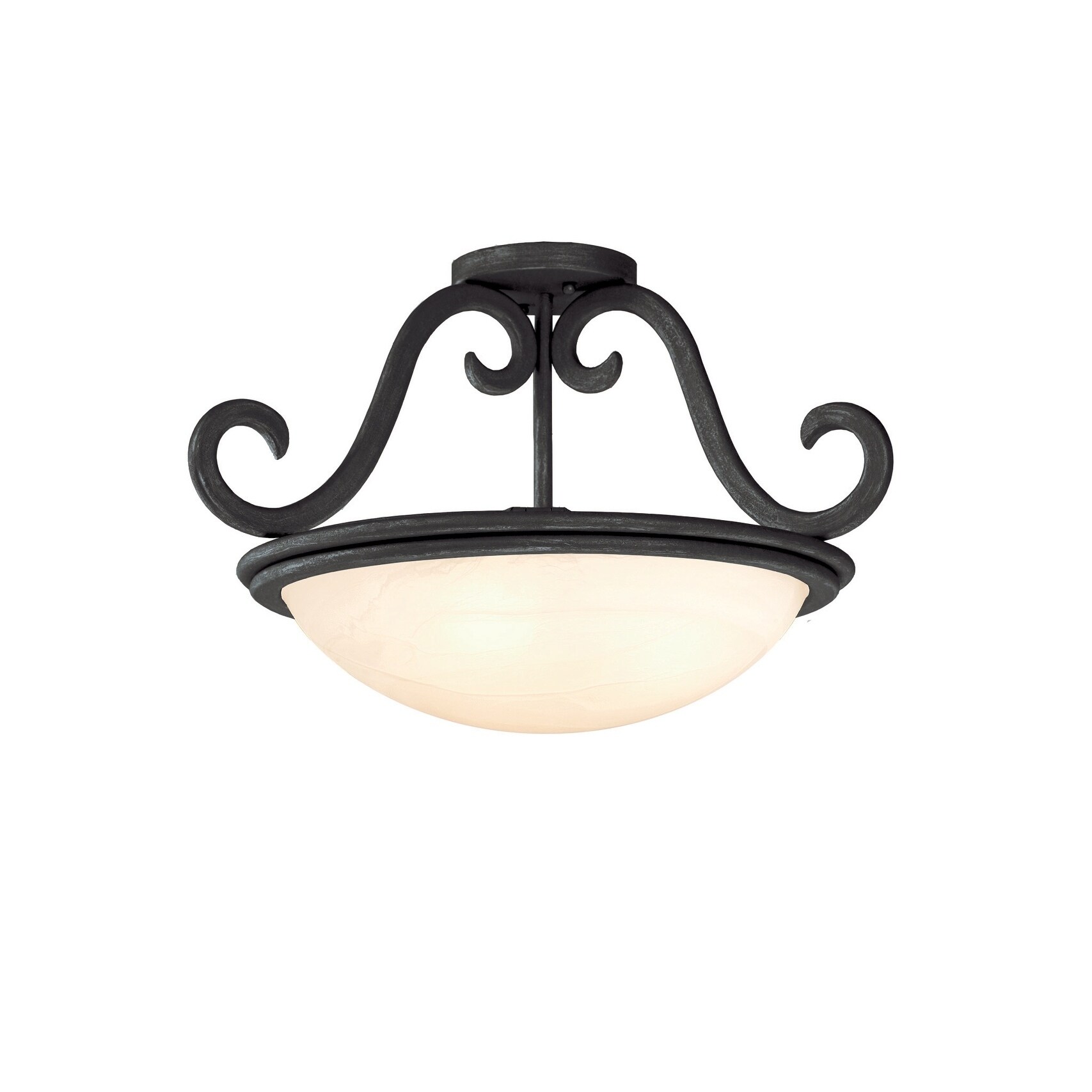 Santa Barbara 3 Light Semi Flush Mount - Chandeliers For Bedrooms by Overstock.com
