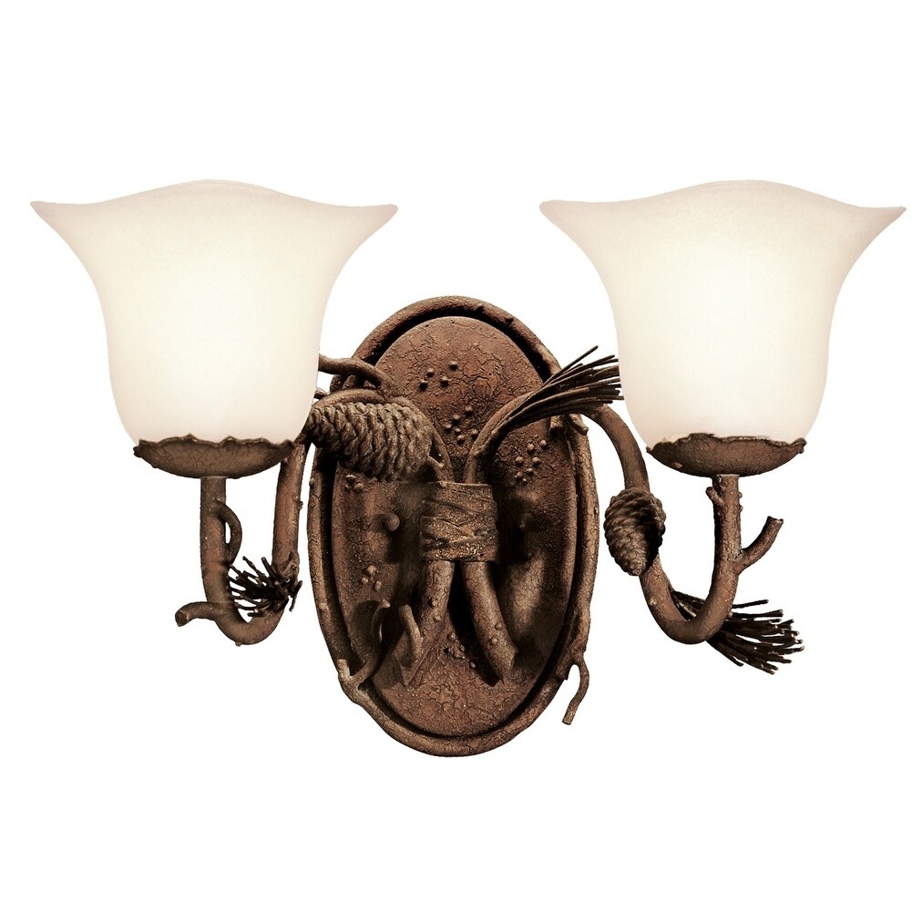 Ponderosa 2 Light Bath - Chandeliers For Bedrooms by Overstock.com
