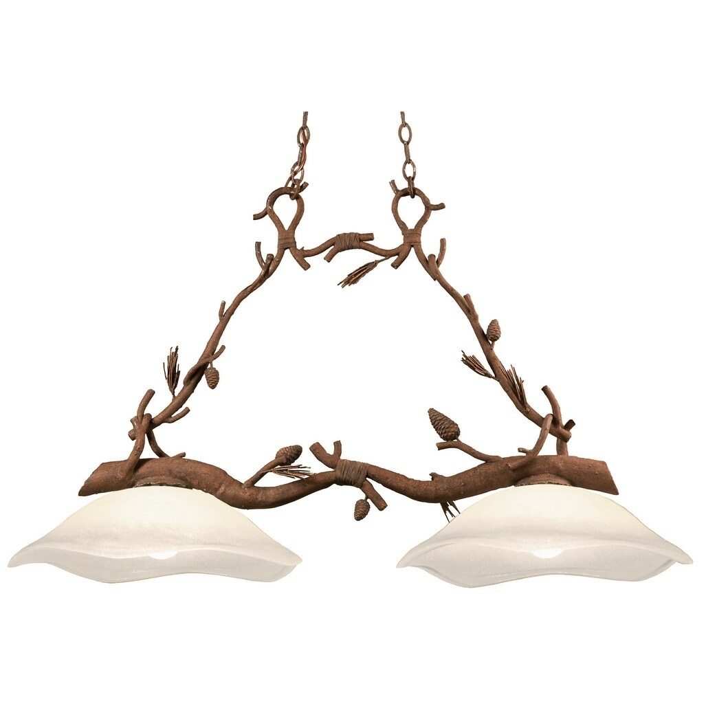 Ponderosa 2 Light Island - Chandeliers For Bedrooms by Overstock.com