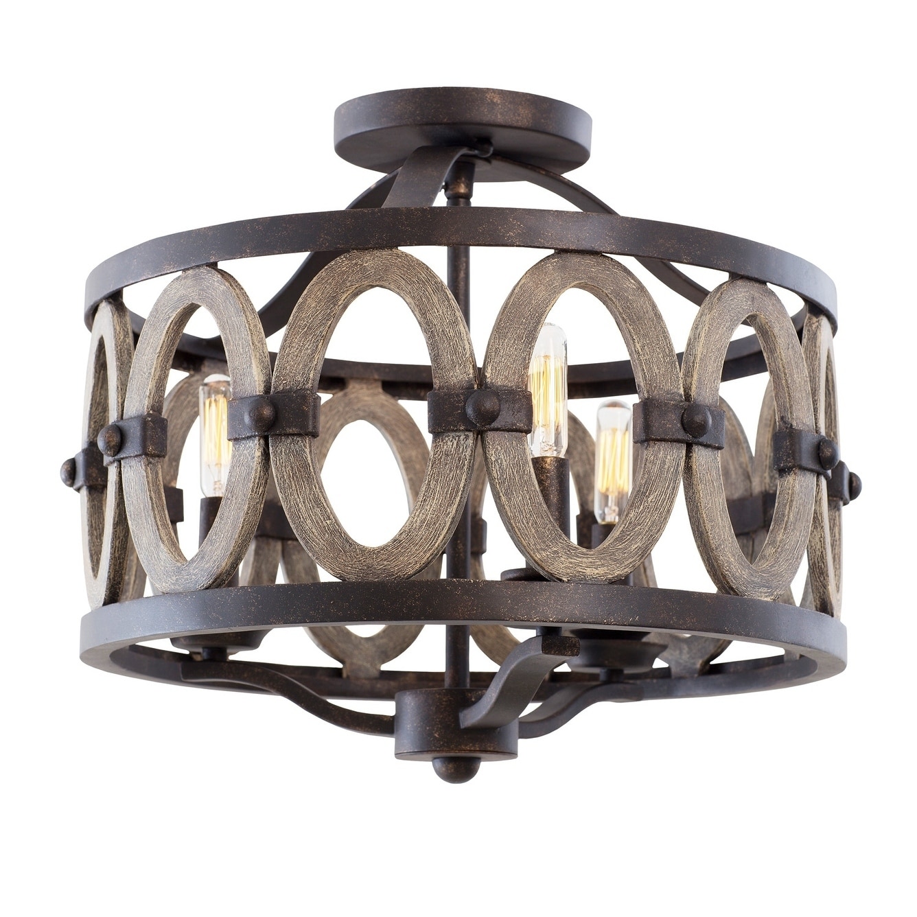 Belmont 16.5 Inch Flush Mount - Chandeliers For Bedrooms by Overstock.com