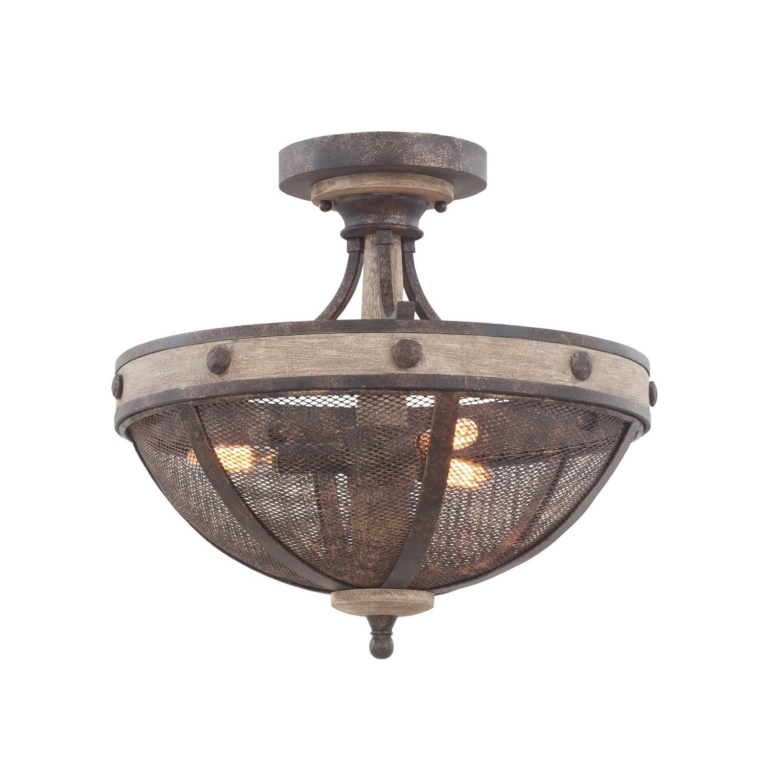 Coronado 16 Inch Semi Flush Mount - Chandeliers For Bedrooms by Overstock.com