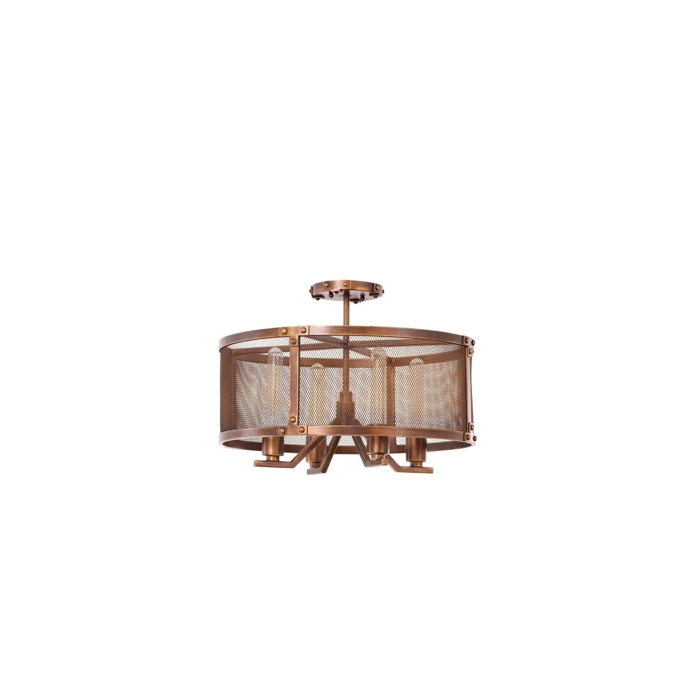 Chelsea 20 Inch Semi Flush Mount - Chandeliers For Bedrooms by Overstock.com