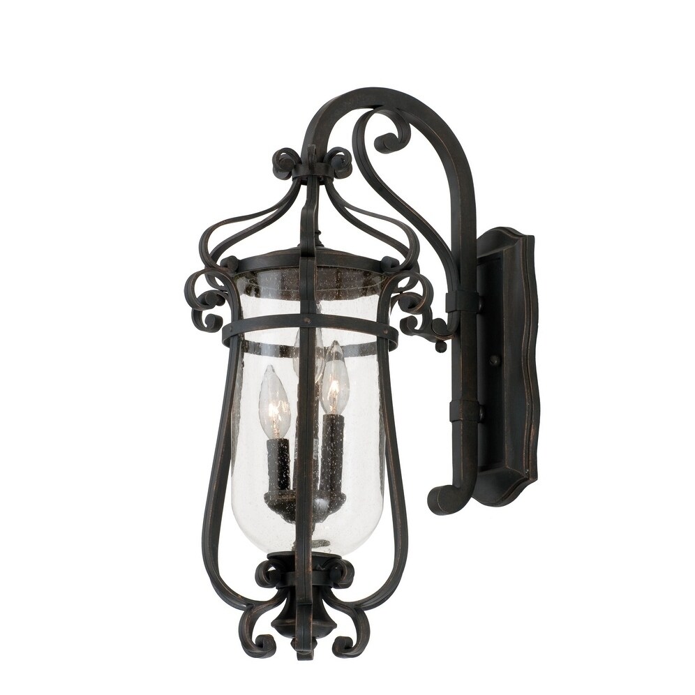 Hartford Outdoor 3 Light Large Wall Bracket - Chandeliers For Bedrooms by Overstock.com