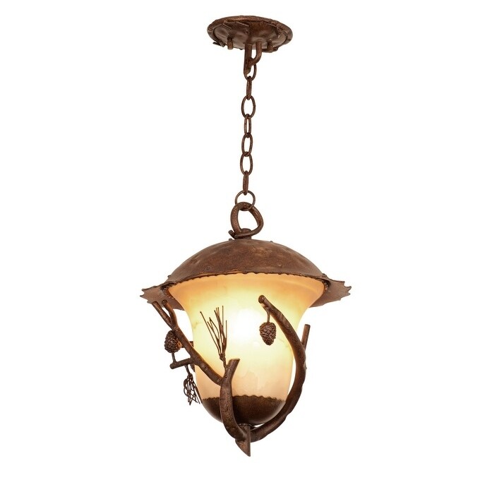 Ponderosa Outdoor 3 Light Large Hanging Lantern - Chandeliers For Bedrooms by Overstock.com