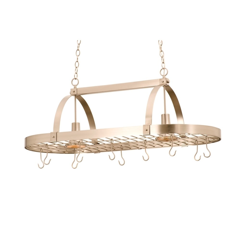 Contemporary 2 Light Pot Rack - Chandeliers For Bedrooms by Overstock.com
