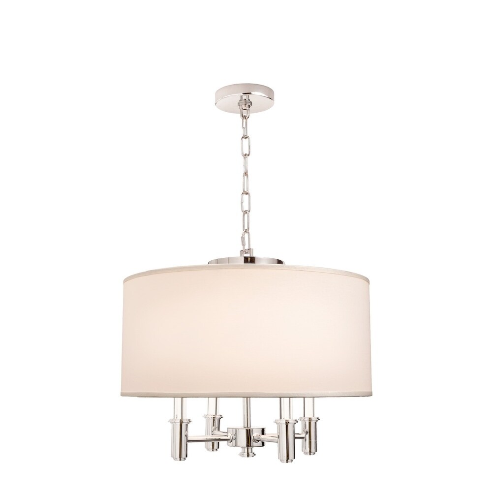 DuPont 4 Light Round Convertible Pendant - Semi Flush Mount - Chandeliers For Bedrooms by Overstock.com