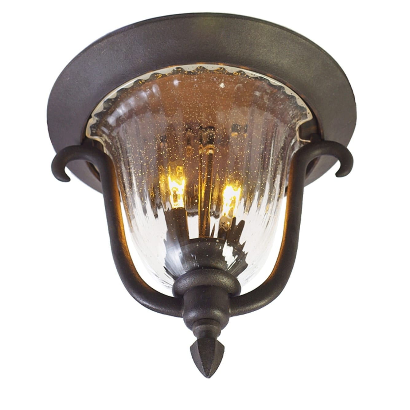 Santa Barbara Outdoor 2 Light Flush Mount - Chandeliers For Bedrooms by Overstock.com