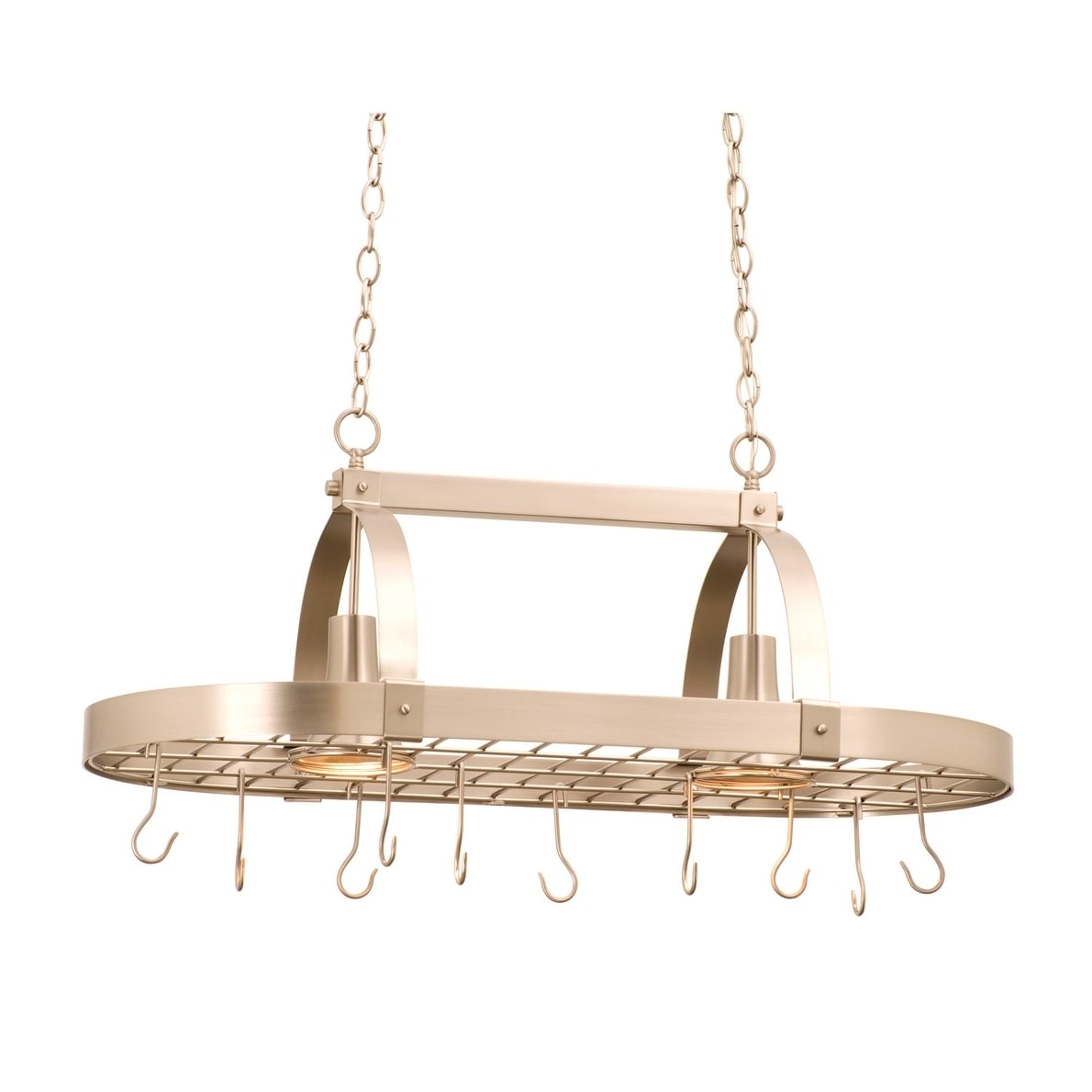 Contemporary 2 Light Pot Rack - Chandeliers For Bedrooms by Overstock.com
