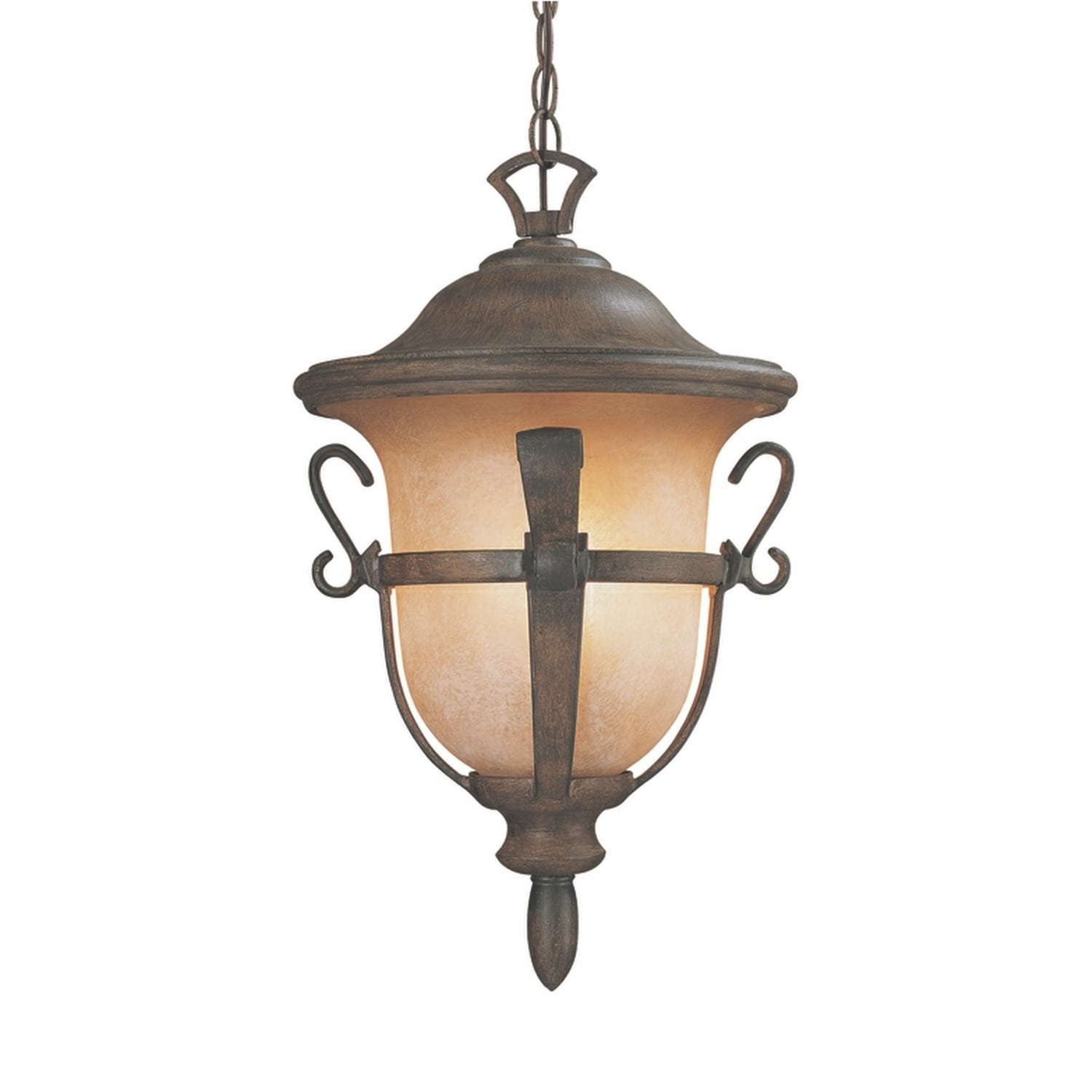 Tudor Outdoor 3 Light Medium Hanging Lantern - Chandeliers For Bedrooms by Overstock.com