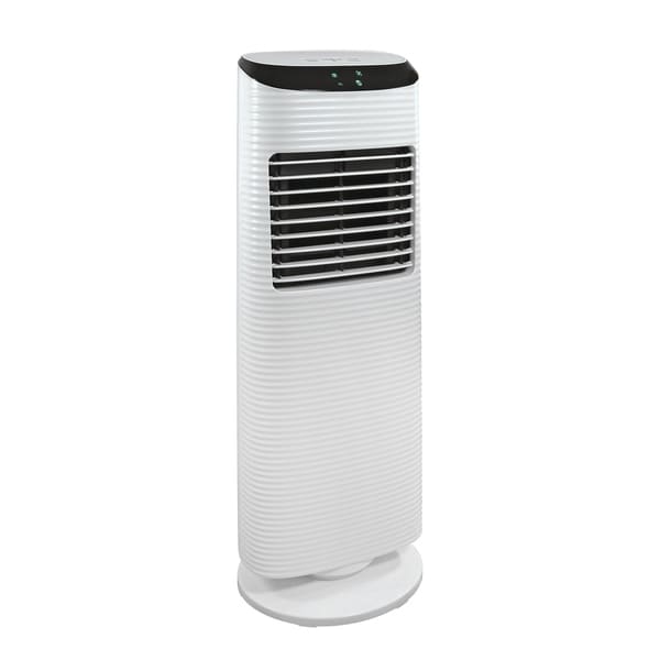 Comfort Zone 36” Oscillating Tower Fan with LED Control Panel, 3 Speeds and Wide Oscillating Head in White