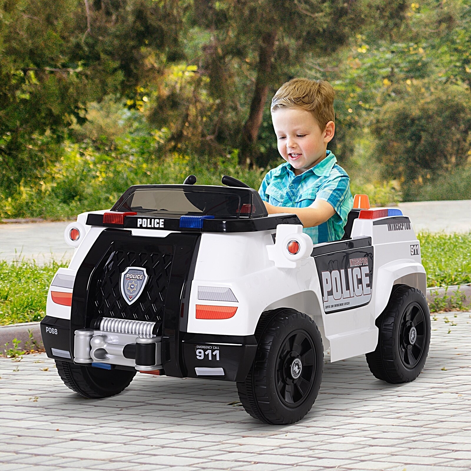 remote control police car with lights and siren