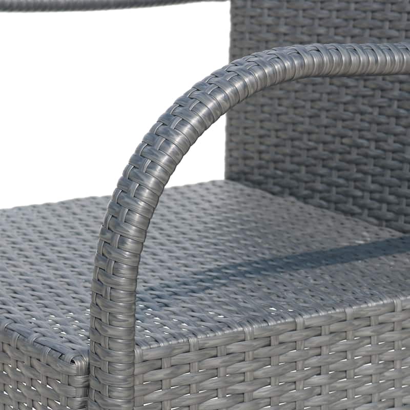 Cascada Outdoor Wicker Barstool Chair (Set of 2) by Christopher Knight Home