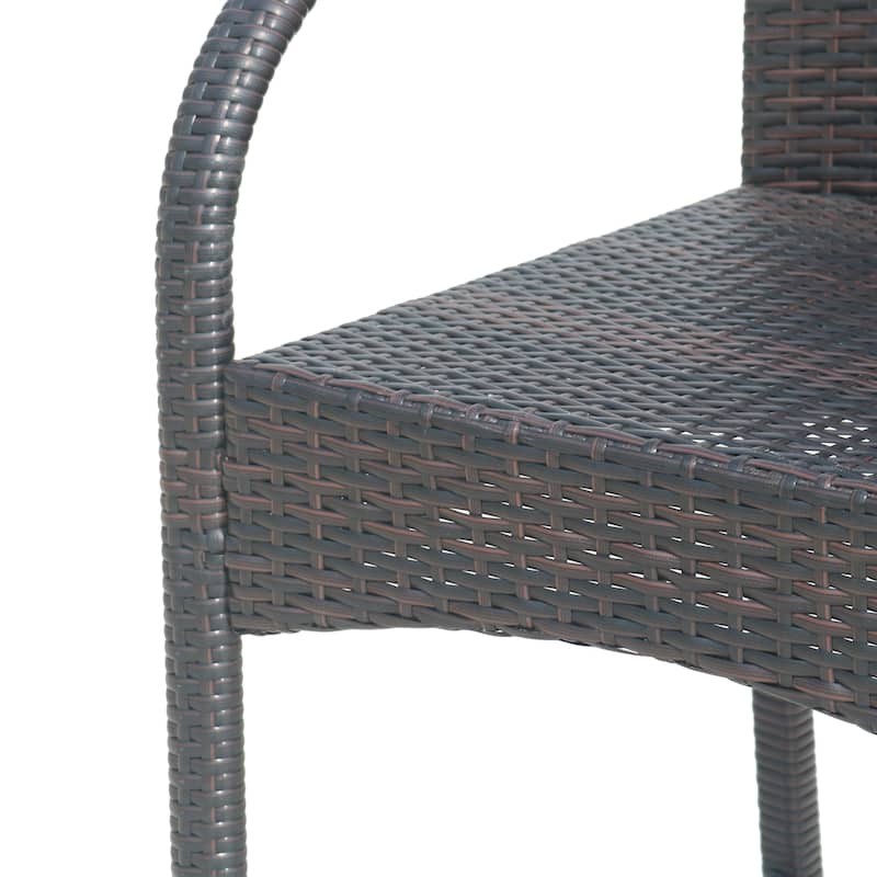 Cascada Outdoor Wicker Barstool Chair (Set of 2) by Christopher Knight Home