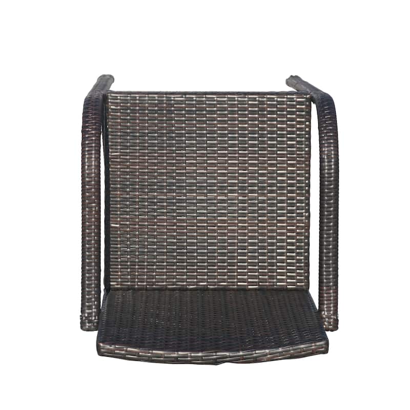 Cascada Outdoor Wicker Barstool Chair (Set of 2) by Christopher Knight Home