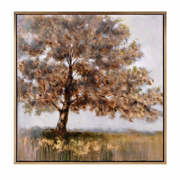 Shop Aesthetic Tree Canvas Oil Painting In Pinewood Frame