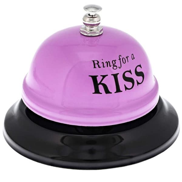 Novelty Ring For Kiss Desk Bell Funny Gifts For Her Anniversary Birthday 2 5 Overstock 29867500