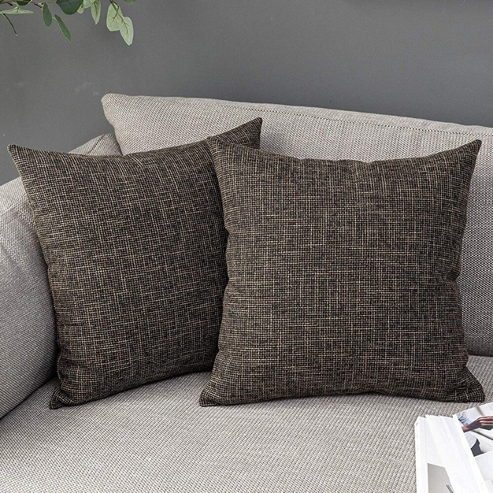 Lilliana Wheat Modern Farmhouse Poly Tone Throw Pillow Case Peridot