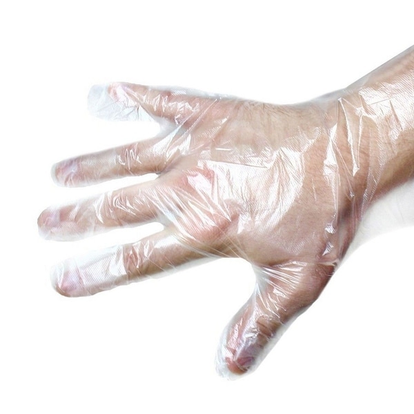 clear plastic cooking gloves