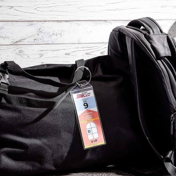 Shop Juvale 10 Pack Clear Cruise Ship Luggage Tag Holders 2 5 X