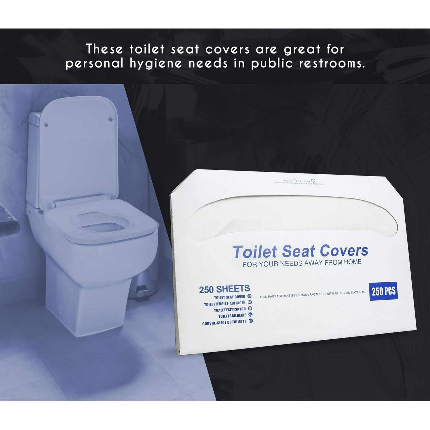 250 Pieces FREE DELIVERY Disposable White Seat Covers Roll