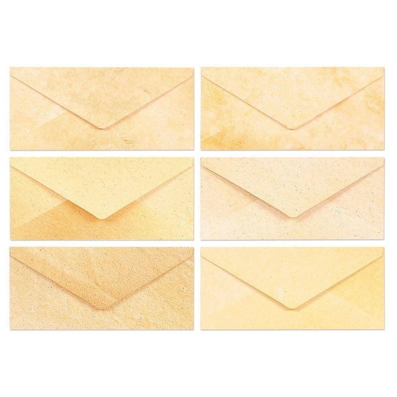 Paper Junkie 48 Pack Vintage Style Stationery Paper and Envelopes Set (8.5 x 11 Inches)