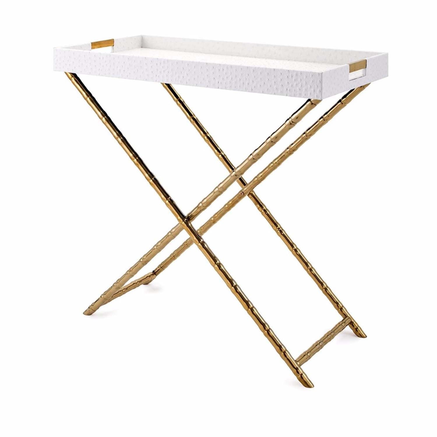 gold tray table