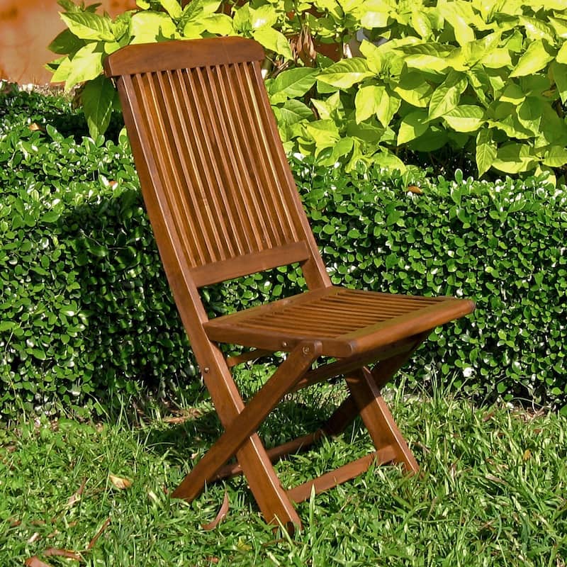 International Caravan Acacia Tivoli Folding Chair (Set of 2)
