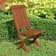 International Caravan Acacia 5-piece Stowaway Patio Dining Set - Thumbnail 2