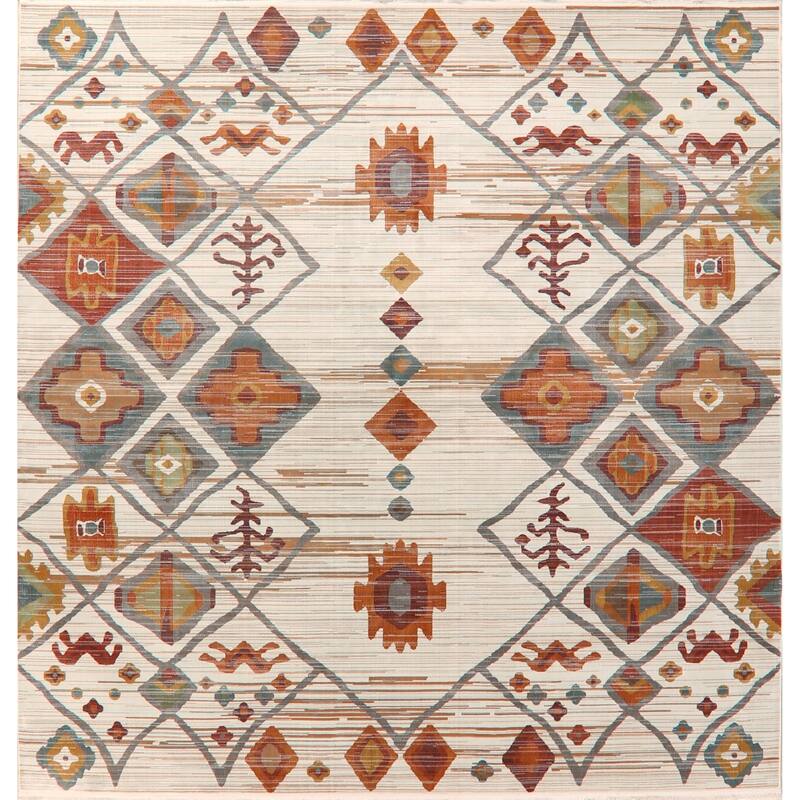 Southwest Distressed Geometric Vintage Style Turkish Area Rugs Bedroom