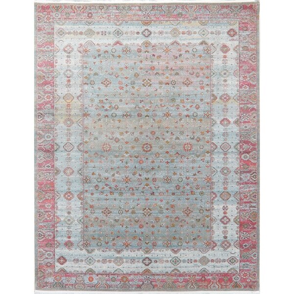 Turkish Vintage Style All-Over Distressed Oriental Heat-Set Area Rugs