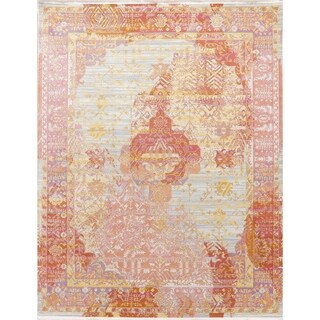 Heat Set Rugs Geometric Vintage Style Turkish Distressed Heat-set Area Rugs Bedroom ...