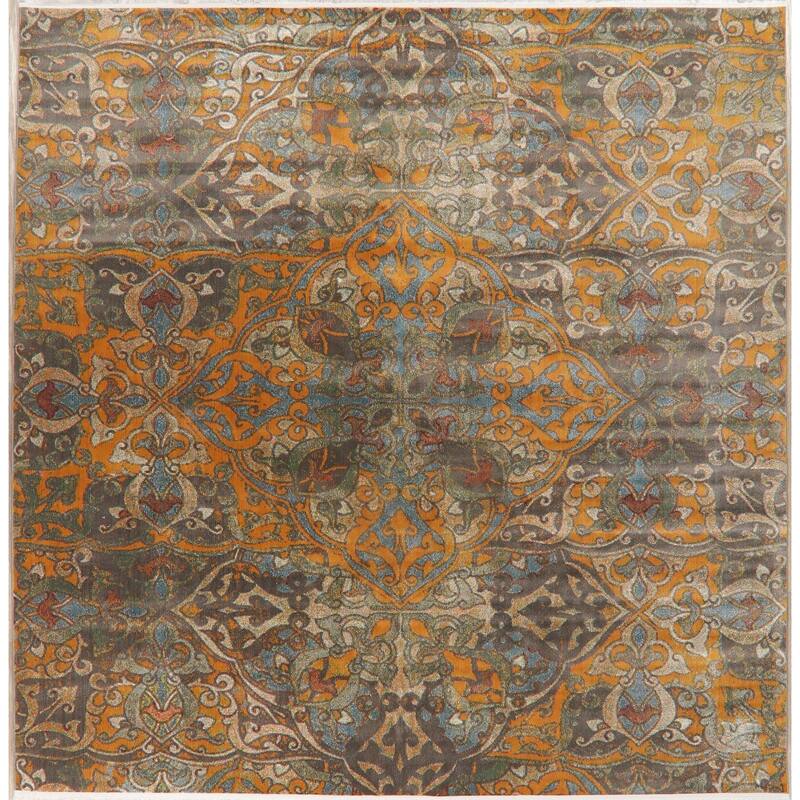 Art & Craft Distressed Geometric Turkish Area Rugs Living Room