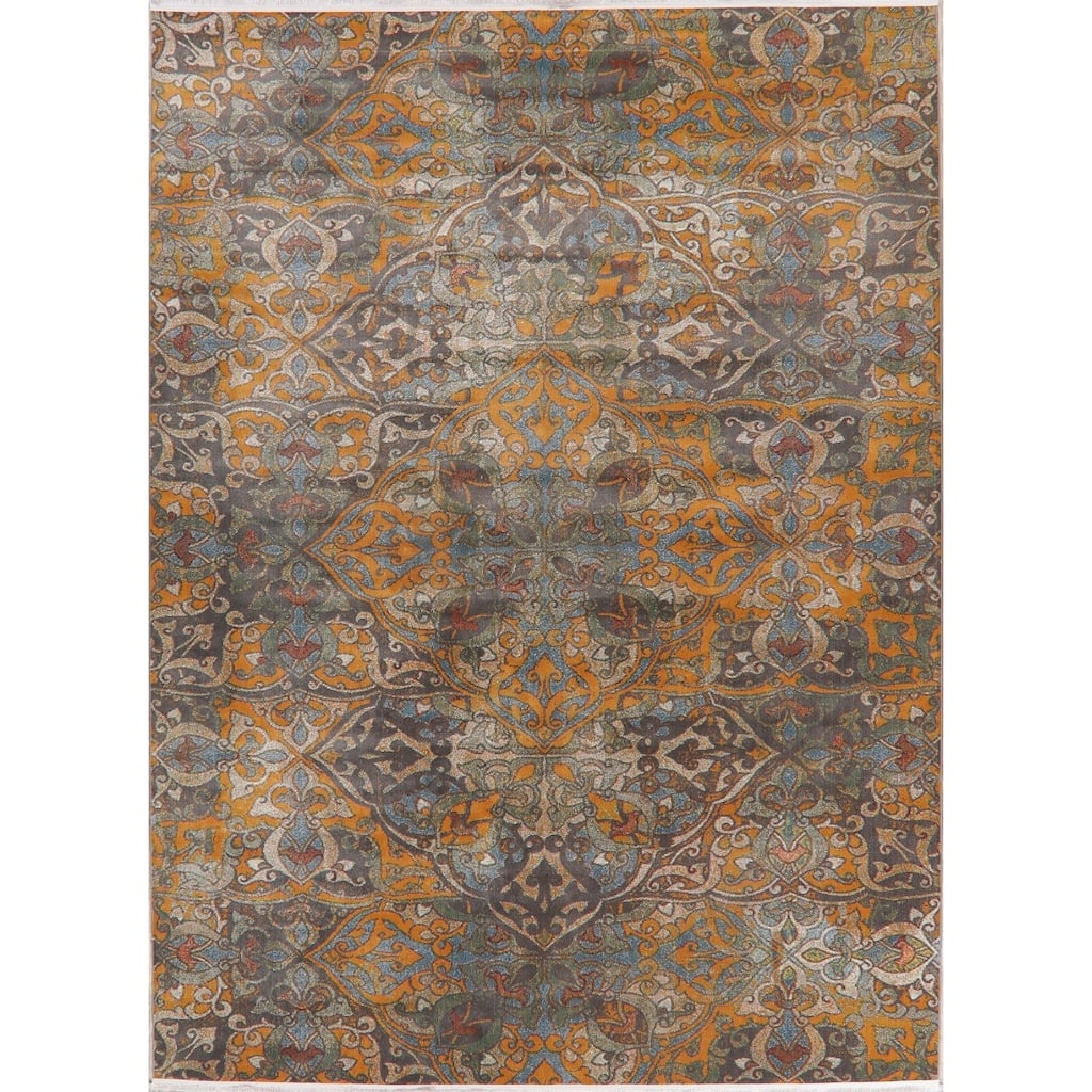 Art & Craft Distressed Geometric Turkish Area Rugs Living Room