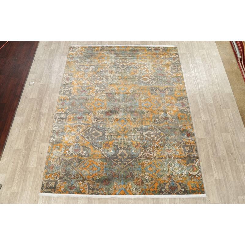 Art & Craft Distressed Geometric Turkish Area Rugs Living Room