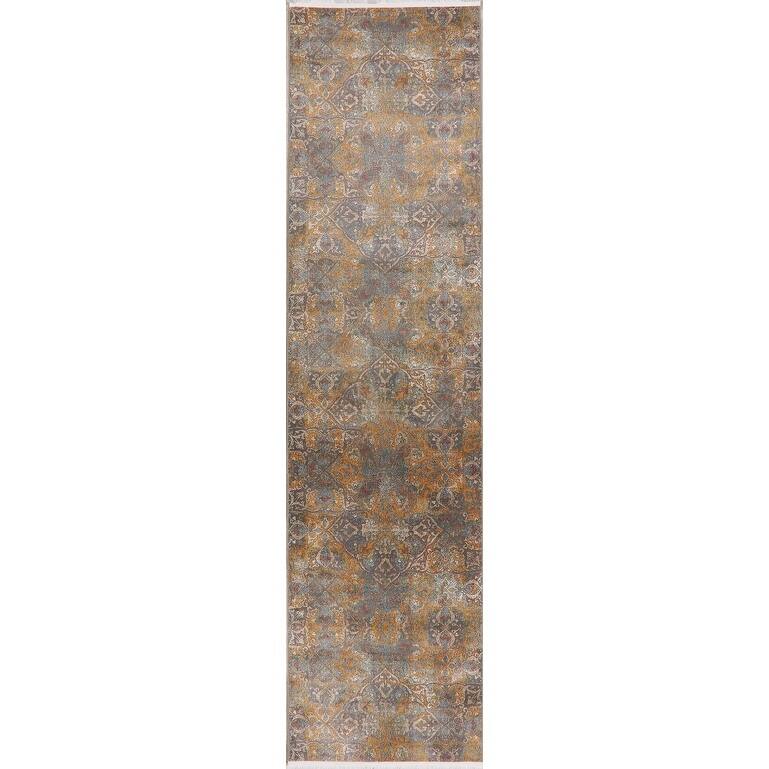 Art & Craft Distressed Geometric Turkish Area Rugs Living Room - 3'0" x 12'0" Runner