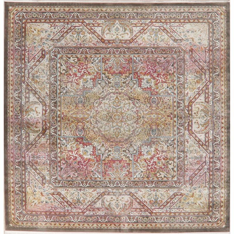 Traditional Geometric Distressed Oriental Turkish Area Rug Living Room