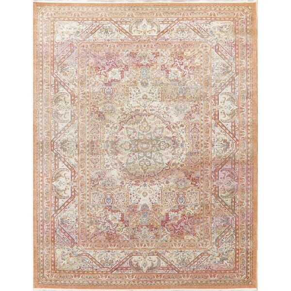 Decorative Turkish Oriental Distressed Geometric Area Rugs Living Room