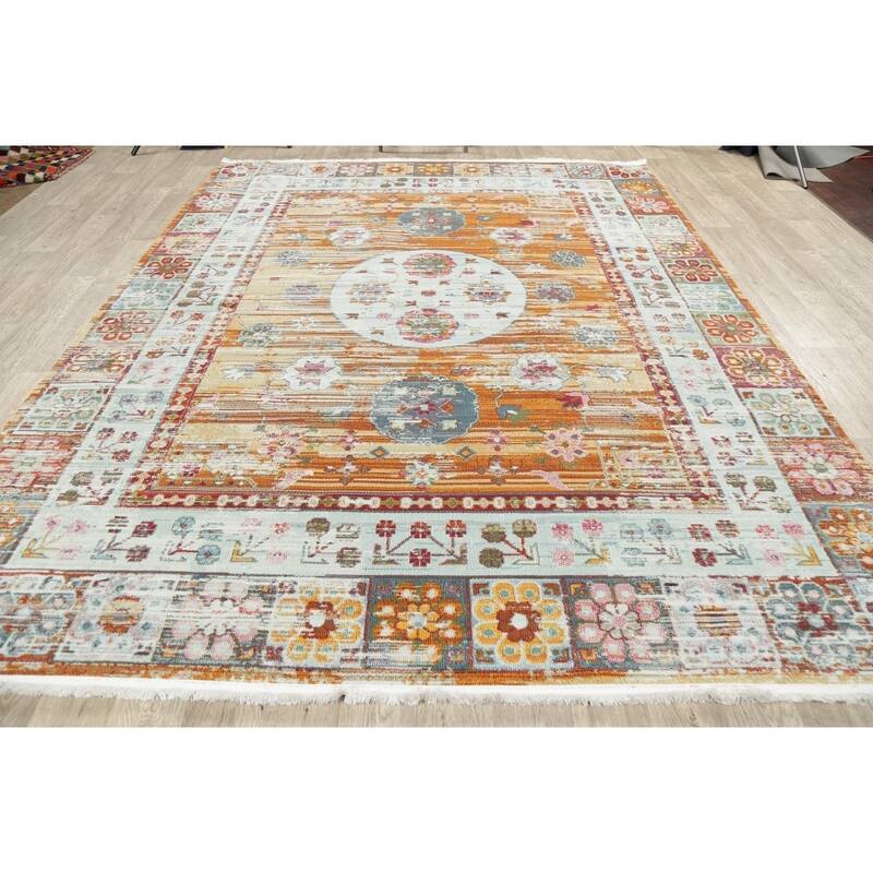 Distressed Geometric Turkish Vintage Style Oriental Area Rugs Kitchen