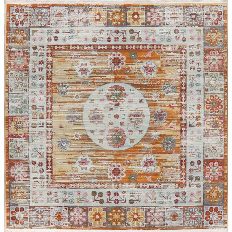 Distressed Geometric Turkish Vintage Style Oriental Area Rugs Kitchen