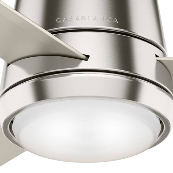 Shop Casablanca 44 Commodus Brushed Nickel Ceiling Fan With Led