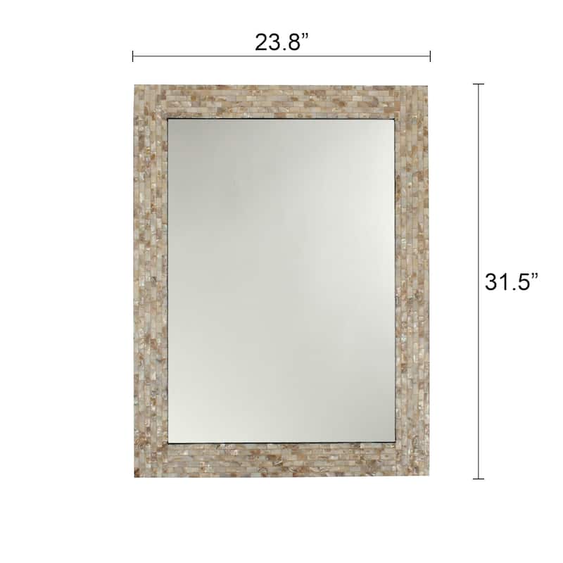 Copper Grove Haarlem Seashell Mosaic Wall Mirror