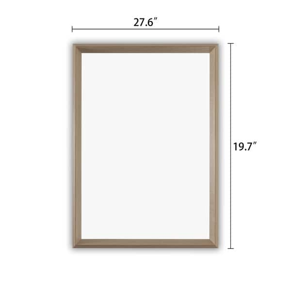 Porch & Den Martingale Golden Oak Wall Mounted Accent Mirror - Golden ...