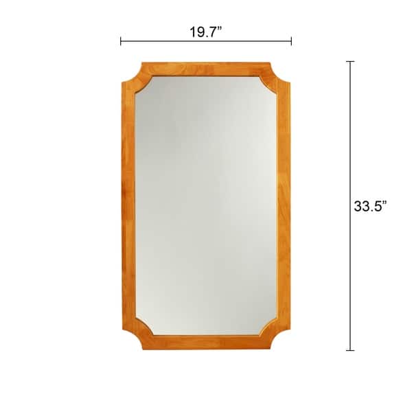 Carson Carrington Salved Maple Wallmounted Accent Mirror Overstock