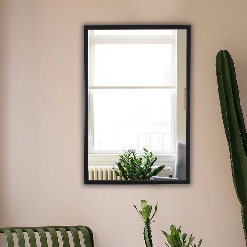 Porch & Den Marteau Black Wall Mounted Accent Mirror