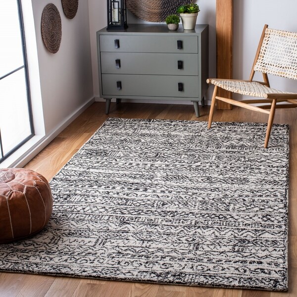 Safavieh Handmade Micro-Loop Candelaria Transitional Wool Rug-