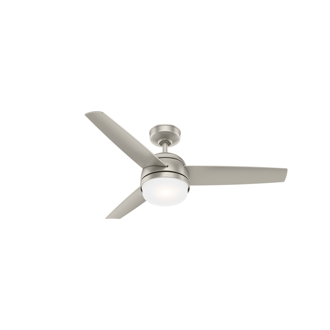 Shop Hunter 48 Midtown Matte Nickel Ceiling Fan With Led Light